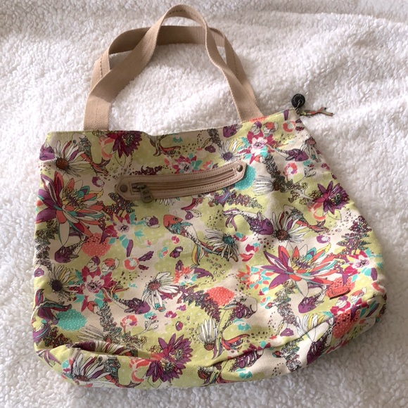 Sakroots Floral Koi Tote Bag - Picture 1 of 8